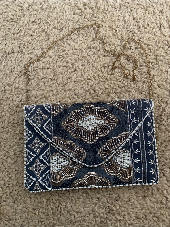 Handbags - Beaded envelope style Clutch-crossbody
